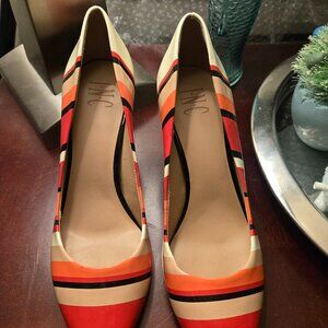 INC International Concepts Striped Pointed-Toe Heels – Size 9M – Never Worn
